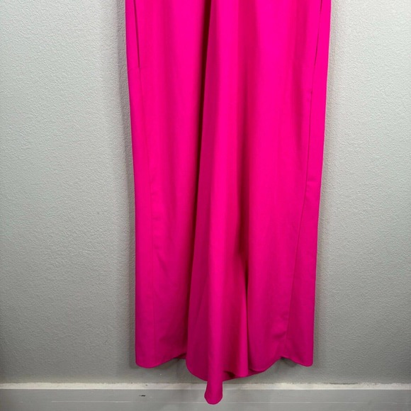 Hutch Women's One Piece Ruffle Wrap Jumpsuit Wide Leg Pink Size M - Picture 4 of 15